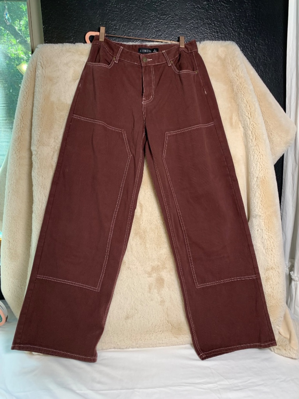 Lioness brown denim style pant sz M - Picture 2 of 9